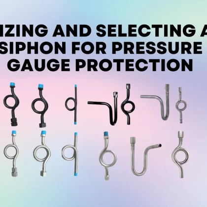 Sizing and Selecting a Siphon